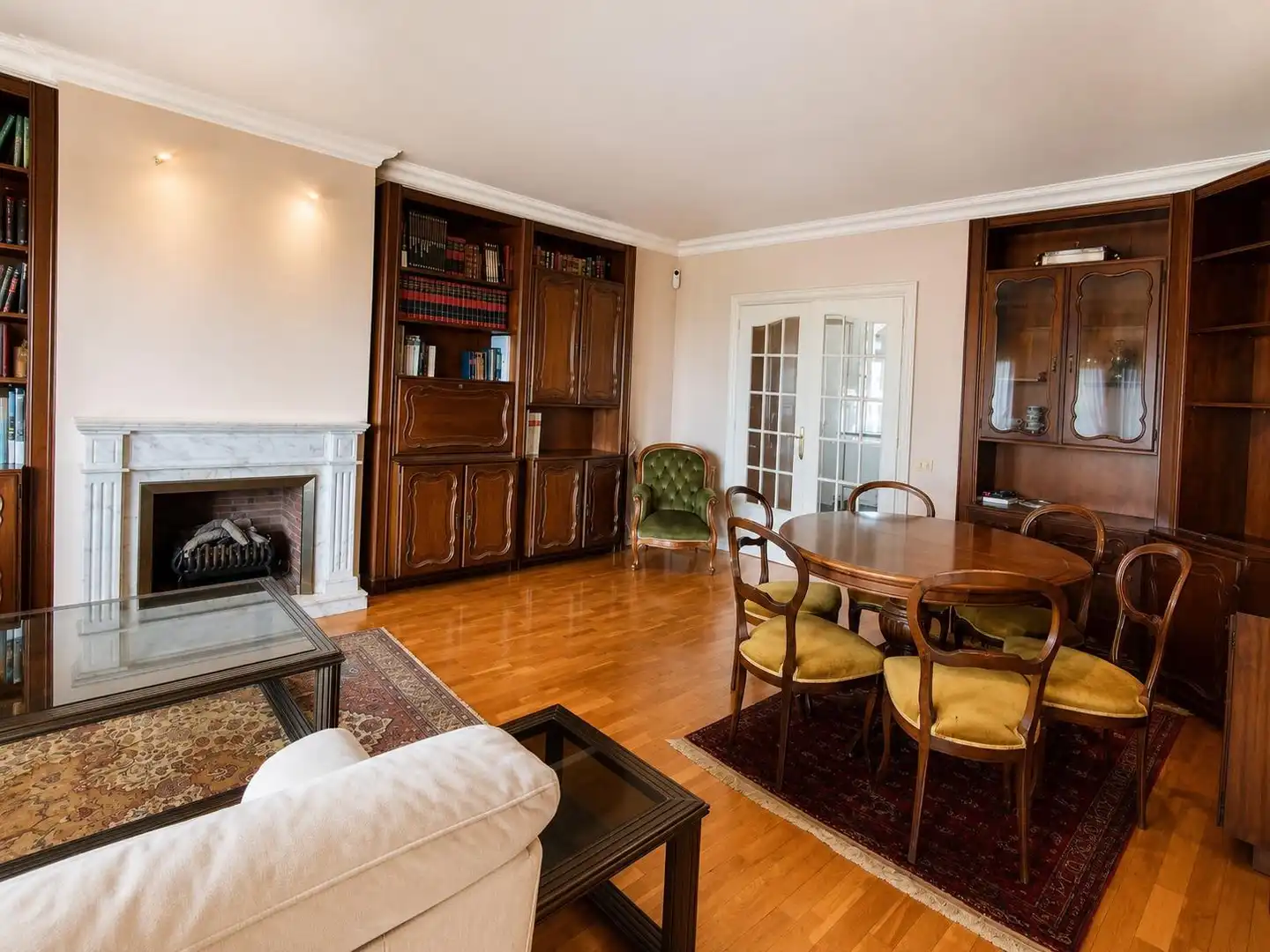 Sala de estar de Piso en venta en Barcelona con Jardín privado y Parquet
