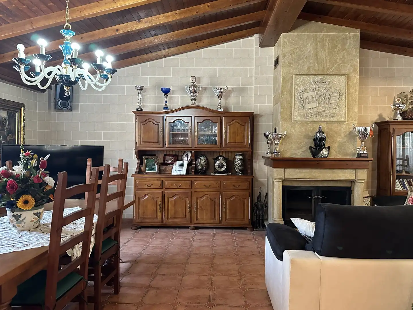 Sala d'estar de Finca rústica en venda en Albaida amb Aire condicionat, Calefacció i Terrassa