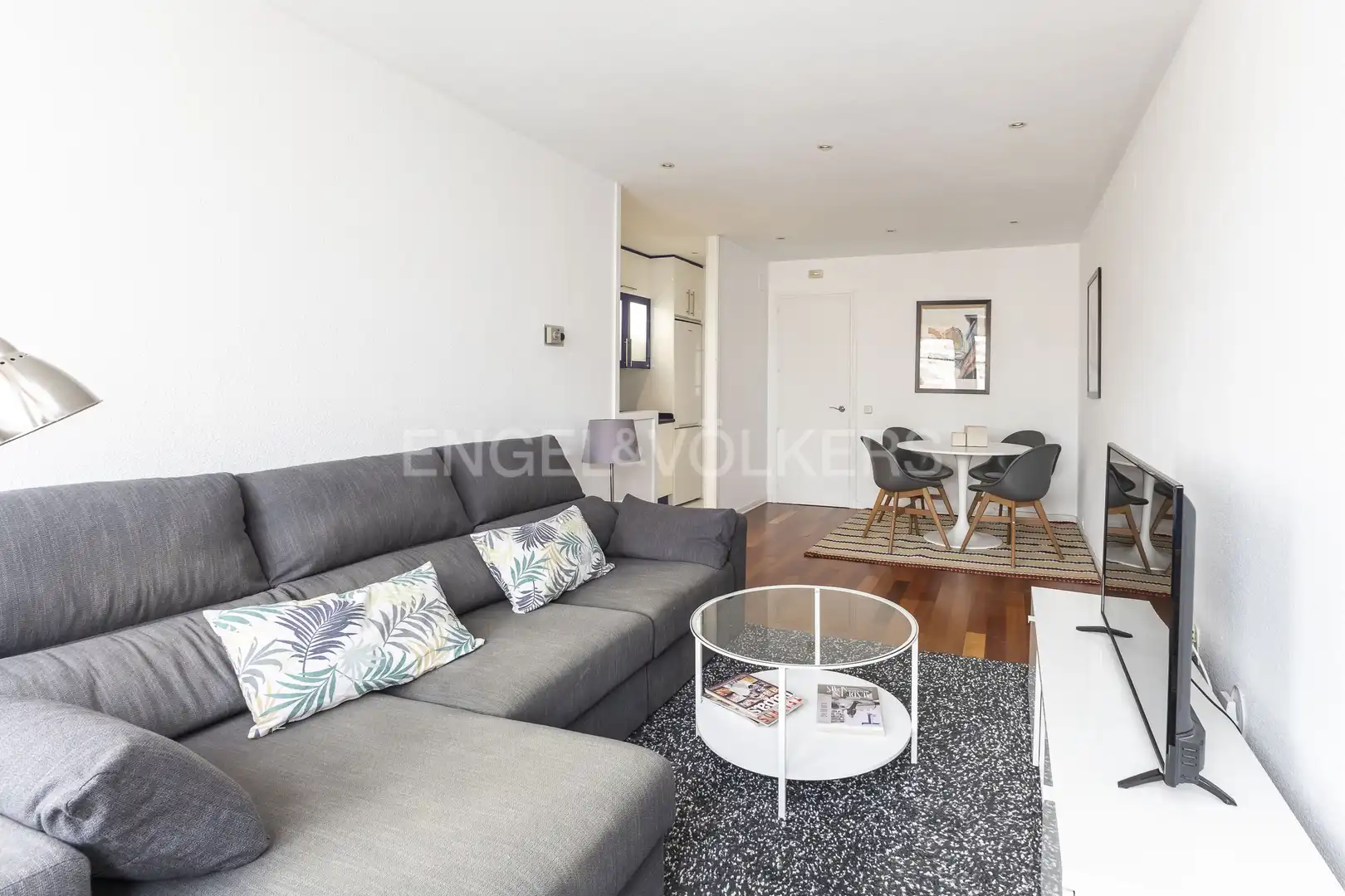 Sala de estar de Piso de alquiler en Madrid con Aire acondicionado, Calefacción y Amueblado