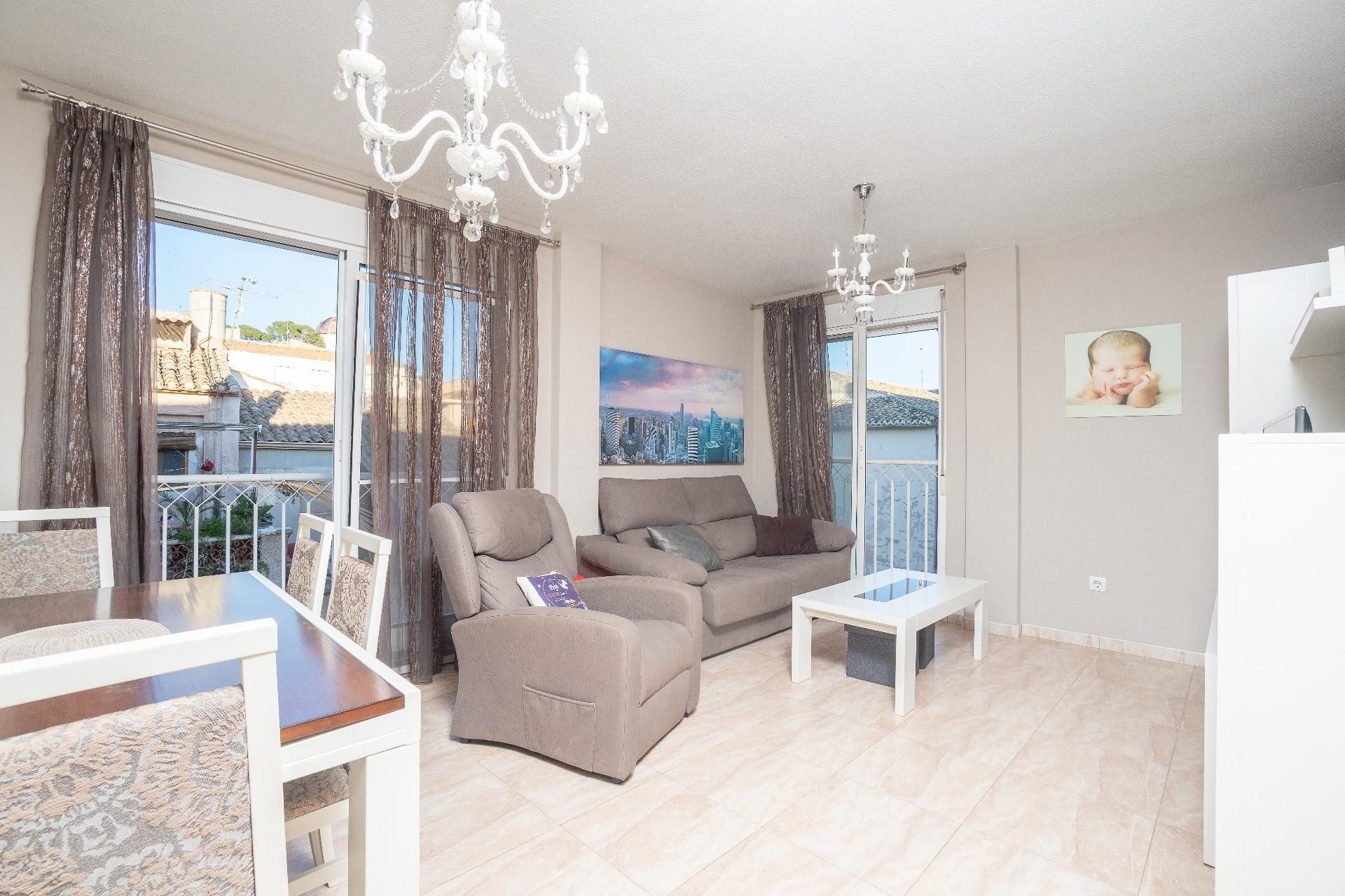 Living room of Flat for sale in Monóvar  / Monòver  with Air Conditioner, Storage room and Alarm