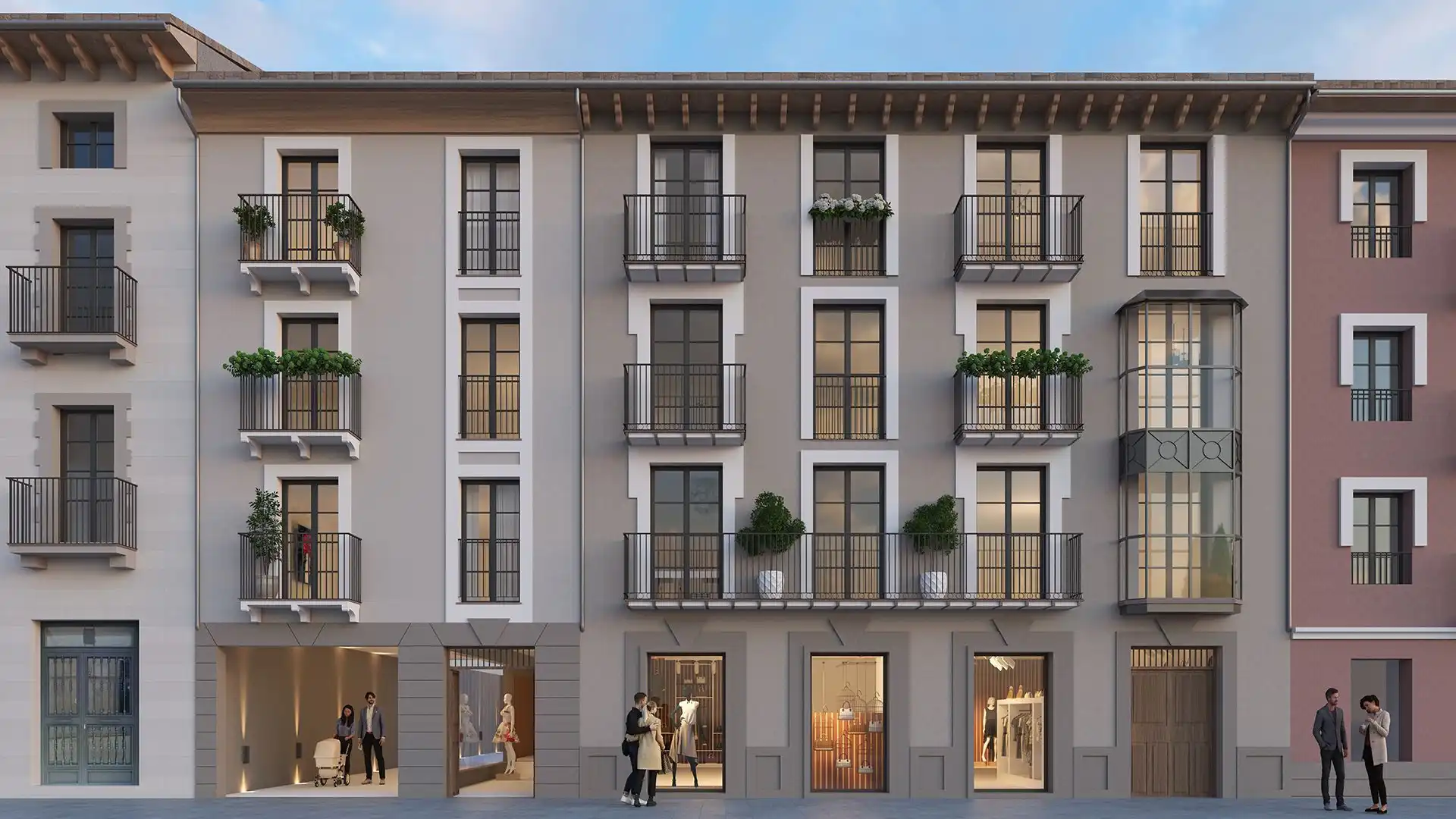 Vista exterior de Apartament en venda en Jaca amb Aire condicionat i Traster