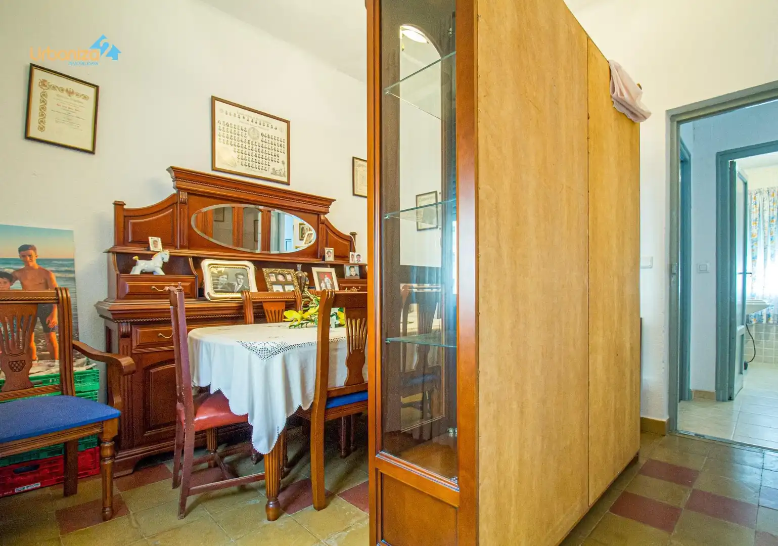 Comedor de Casa adosada en venta en Badajoz con Aire acondicionado, Jardín privado y Terraza