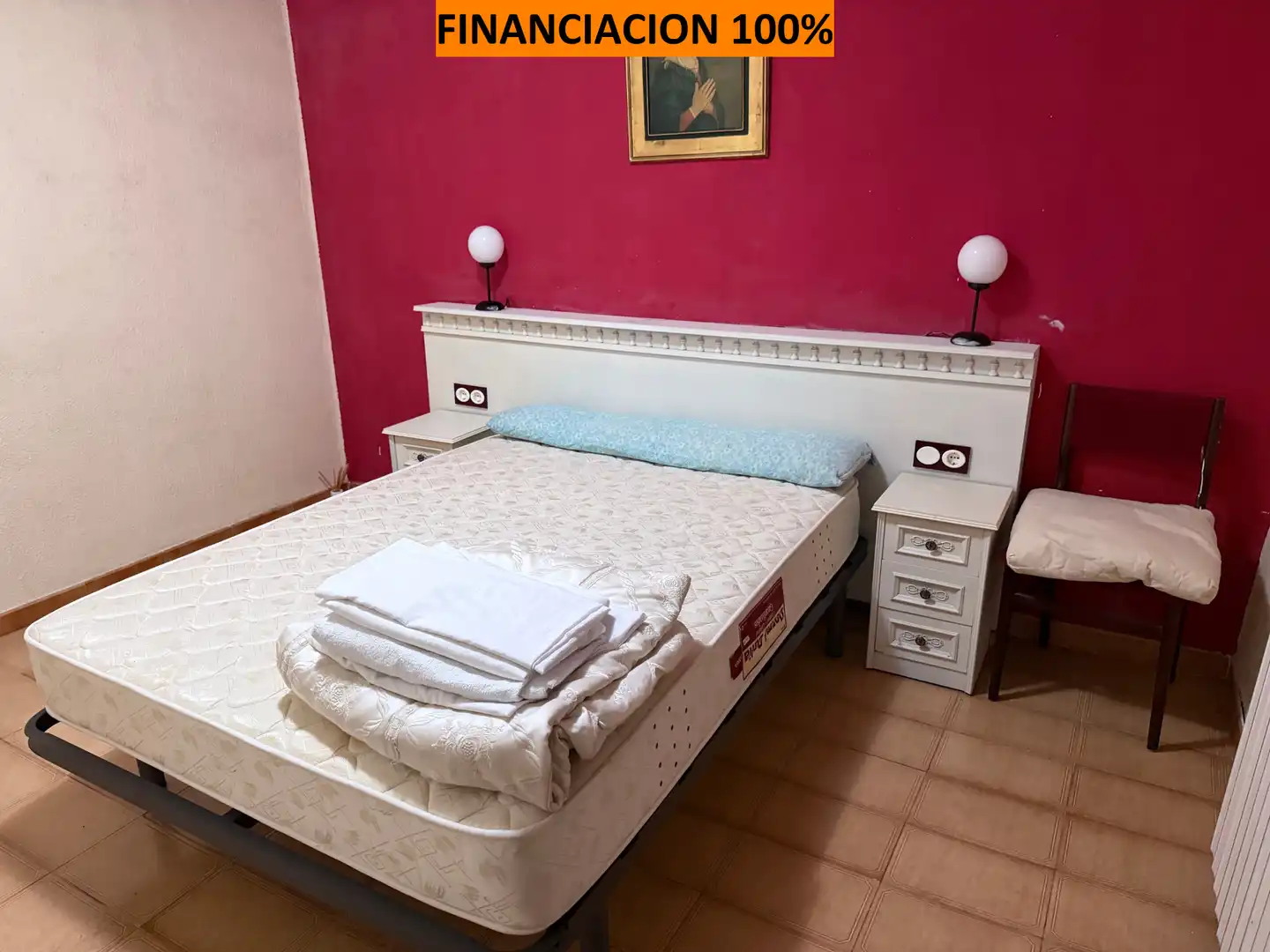 Habitación de Casa o chalet en venta en Ejea de los Caballeros con Calefacción, Jardín privado y Trastero