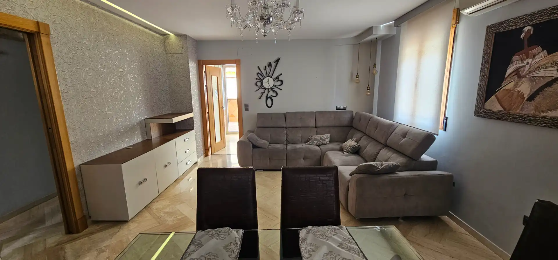 Sala de estar de Casa o chalet de alquiler en Maracena con Aire acondicionado, Terraza y Amueblado