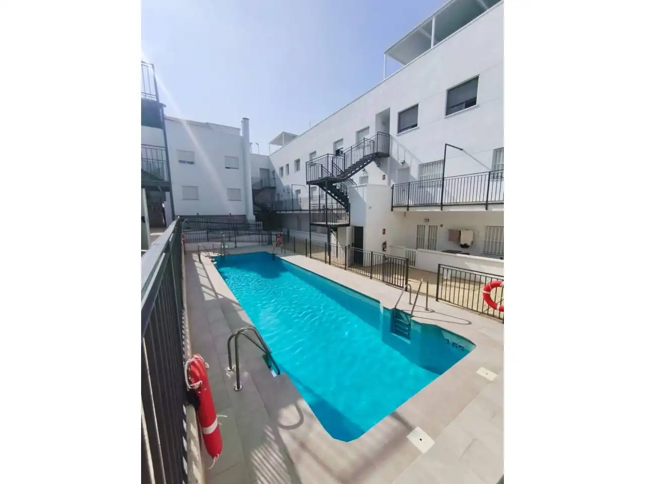 Swimming pool of Flat for sale in Balanegra  with Air Conditioner, Heating and Community pool