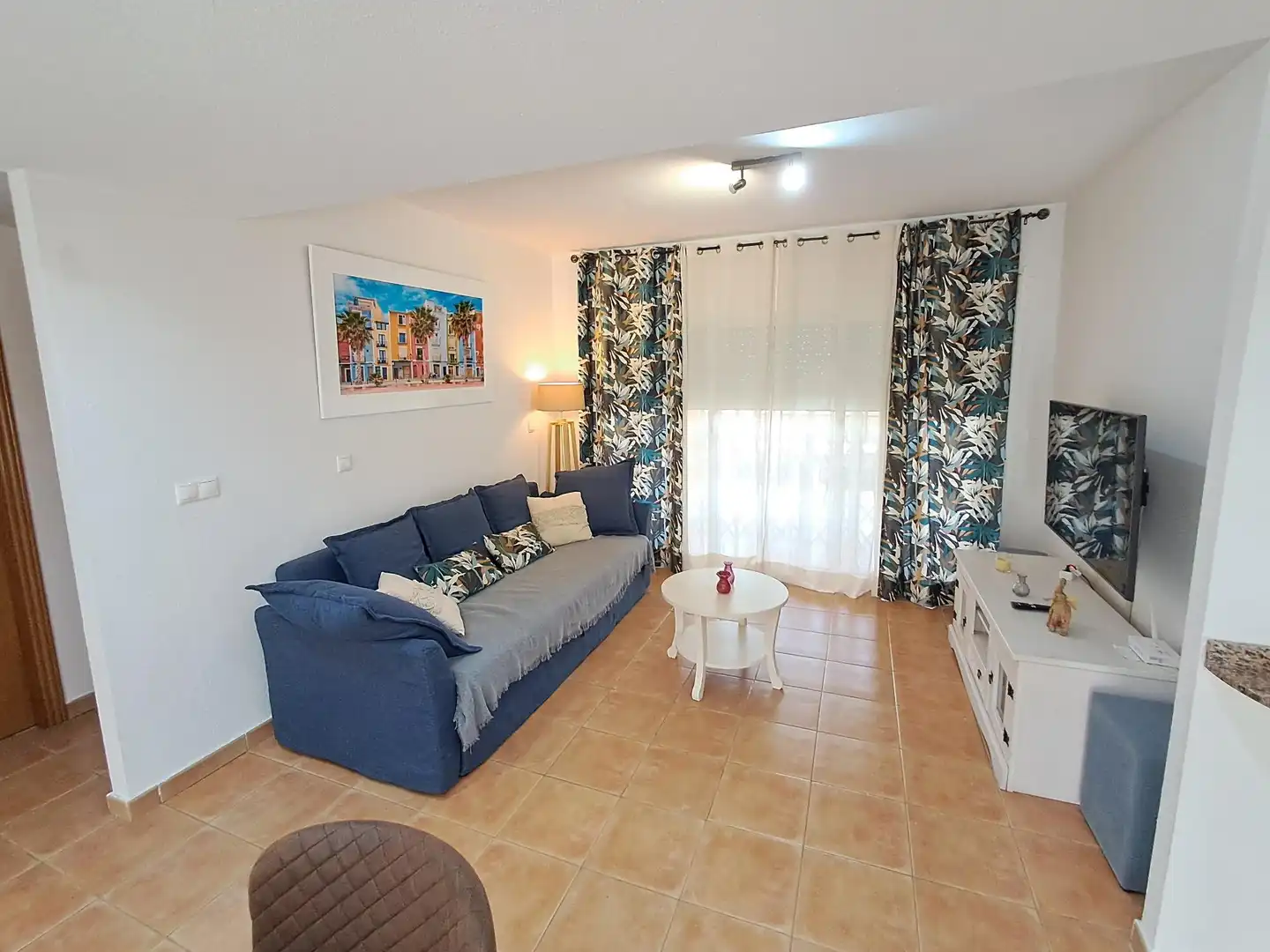 Living room of Apartments for rent in L'Alfàs del Pi  with Terrace, Furnished and Balcony