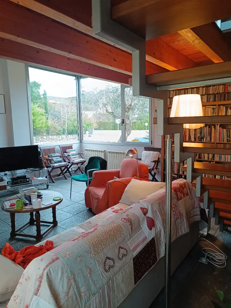 Living room of Houses for sale in Sant Esteve de Palautordera  with Air Conditioner, Heating and Private garden