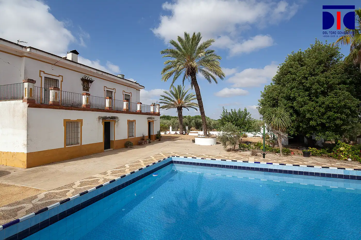 Piscina de Finca rústica en venta en Carmona con Jardín privado, Terraza y Piscina