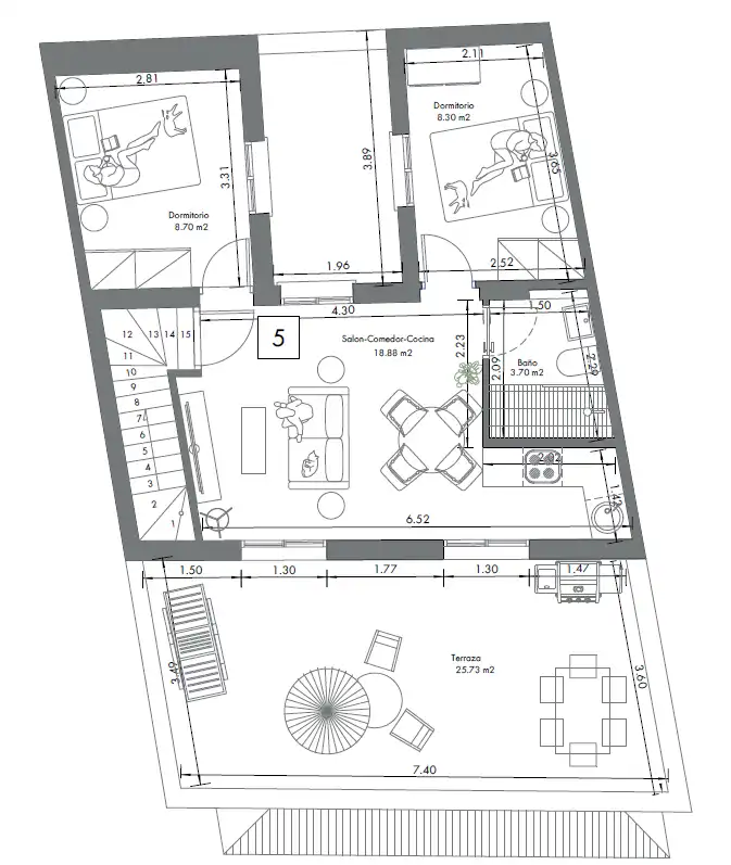 Piso en venta en Centro