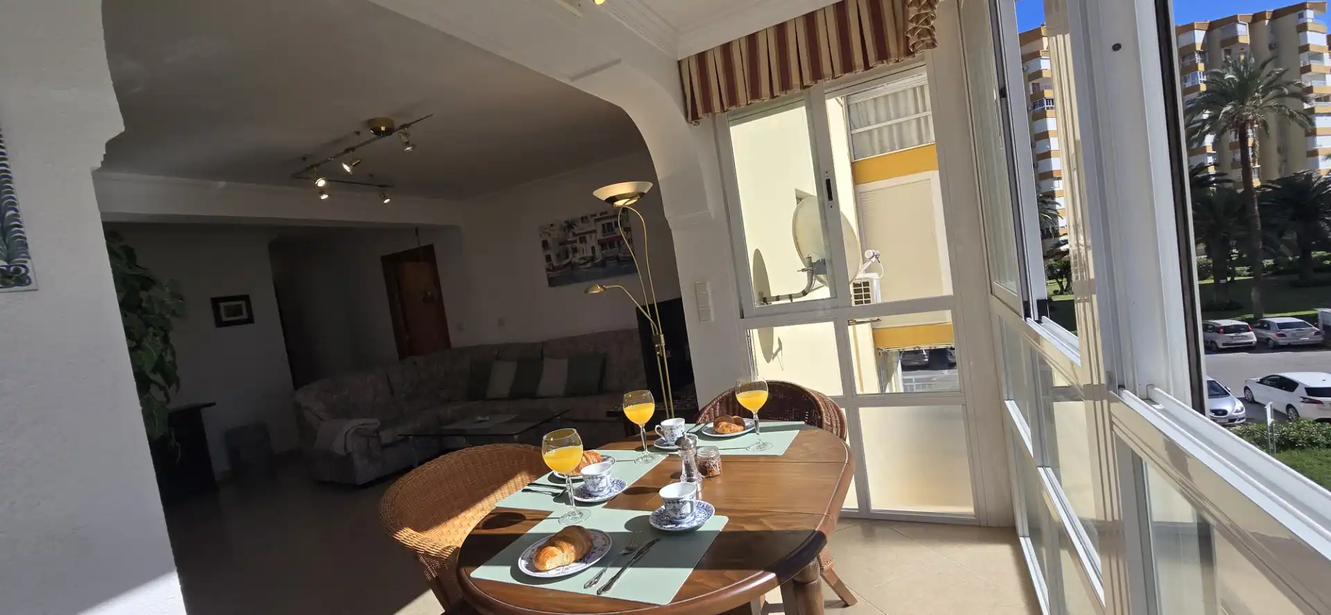 Esszimmer von Wohnung zur Miete in Algarrobo mit Klimaanlage, Heizung und Terrasse