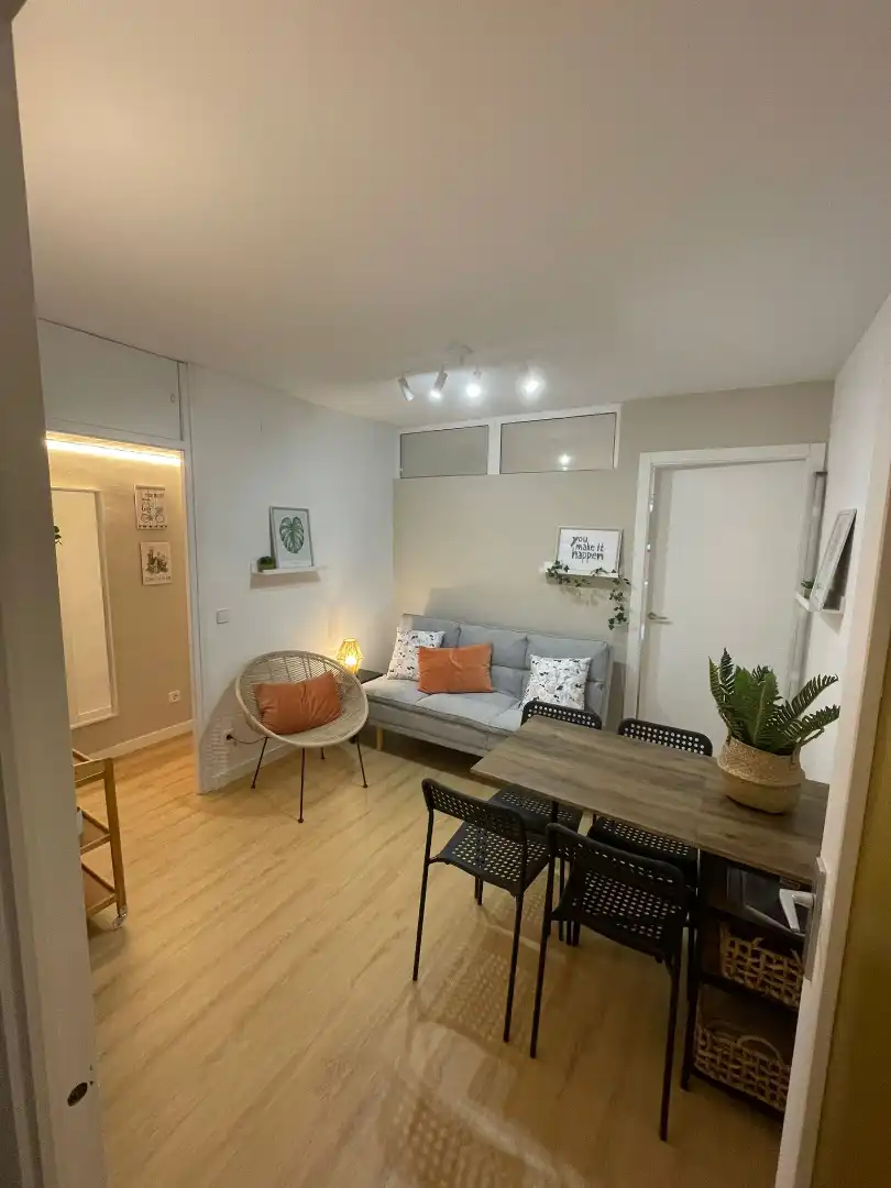 Living room of Flat for rent in Girona  with Heating, Furnished and Oven