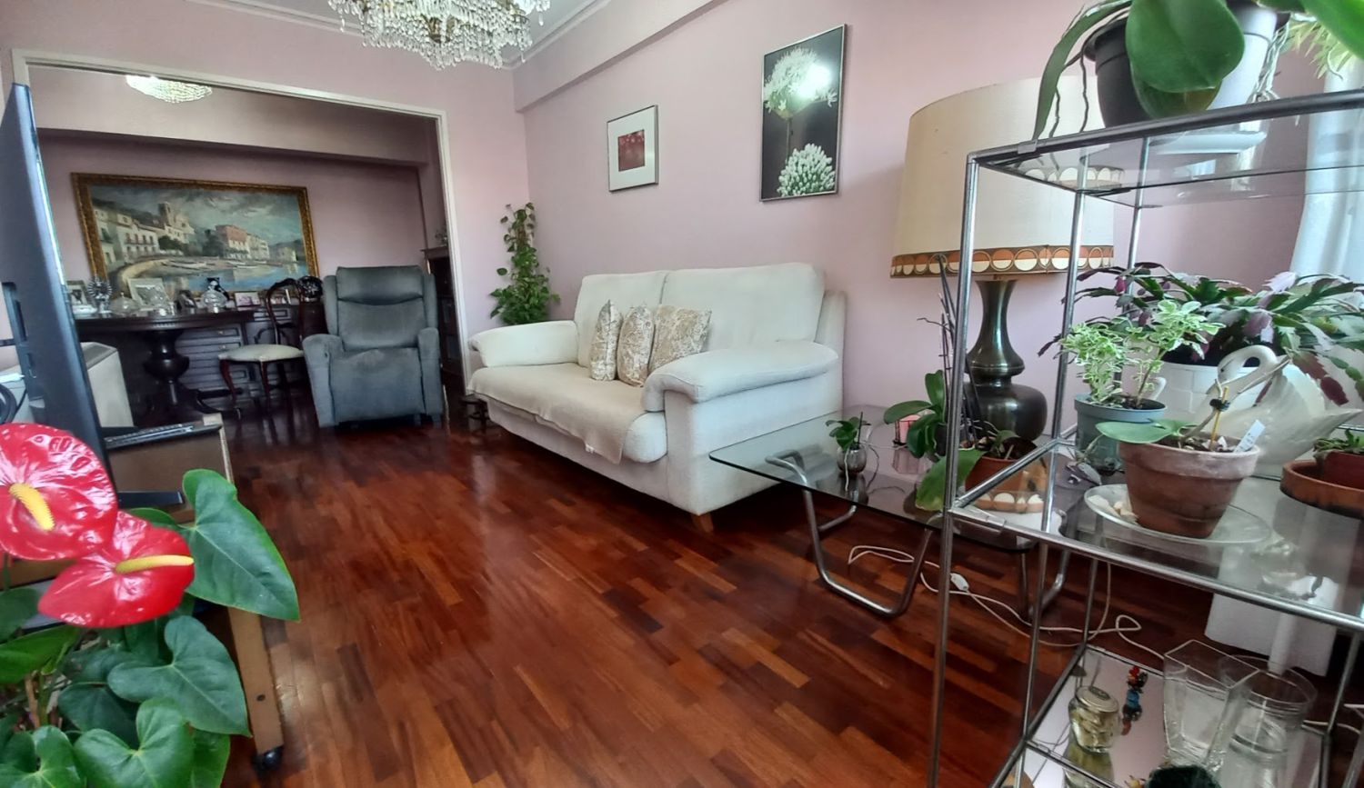 Living room of Flat for sale in A Coruña Capital   with Heating and Balcony