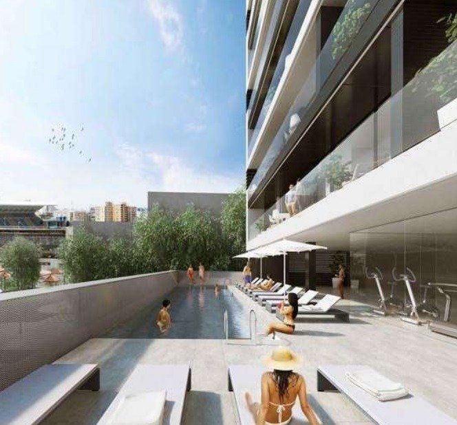 Piscina de Pis de lloguer en  Cádiz Capital amb Aire condicionat, Calefacció i Terrassa