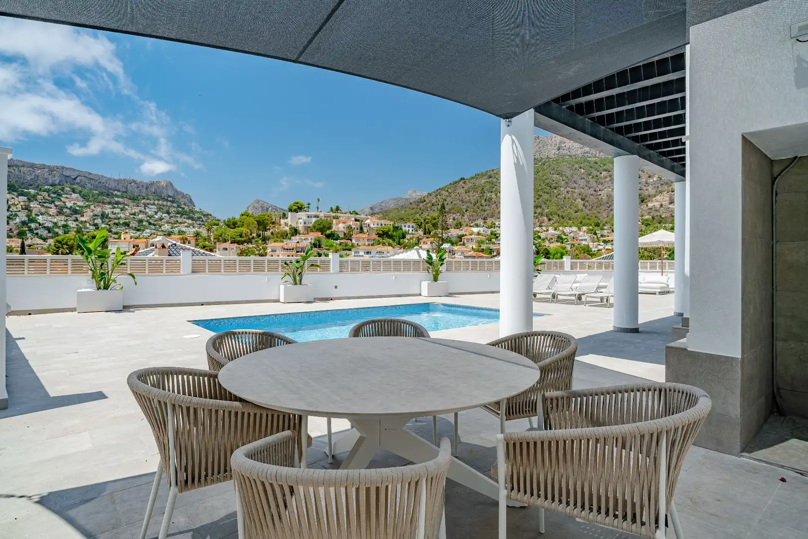 Terraza de Casa o chalet en venta en Calpe / Calp con Aire acondicionado, Jardín privado y Terraza