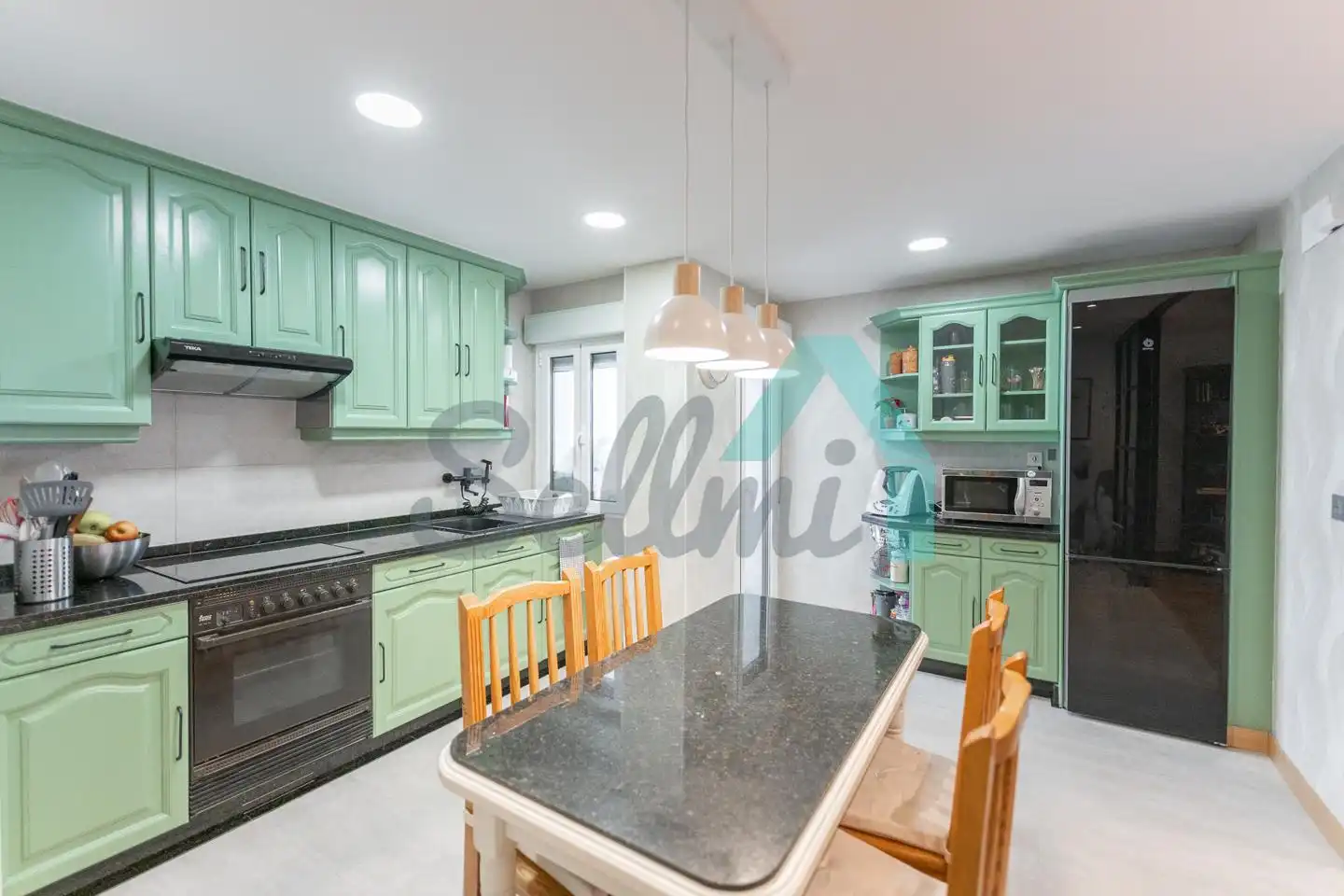 Kitchen of Flat for rent in Siero  with Heating, Terrace and Furnished