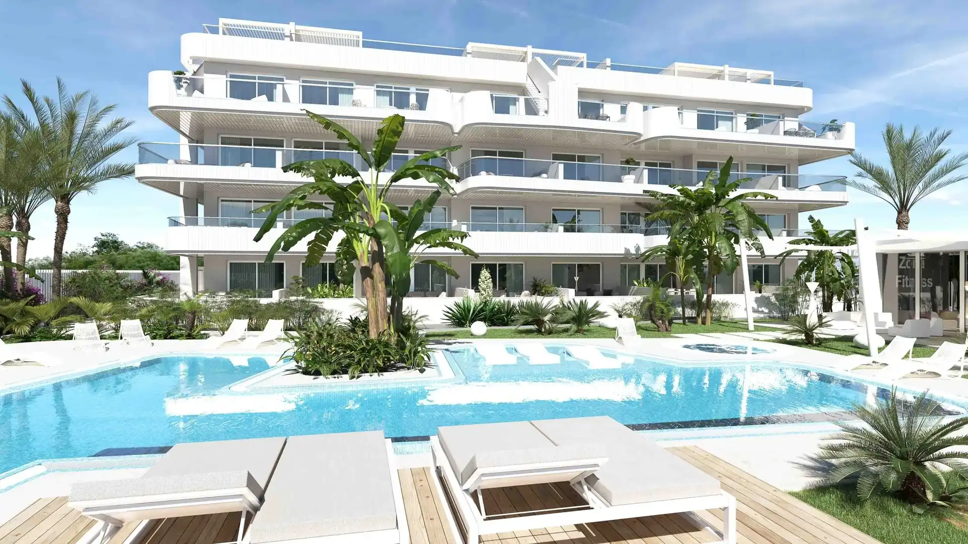 Vista exterior de Apartamento en venta en Moraira con Aire acondicionado, Jardín privado y Amueblado