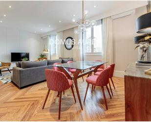 Dining room of Flat to rent in  Madrid Capital  with Air Conditioner, Heating and Parquet flooring