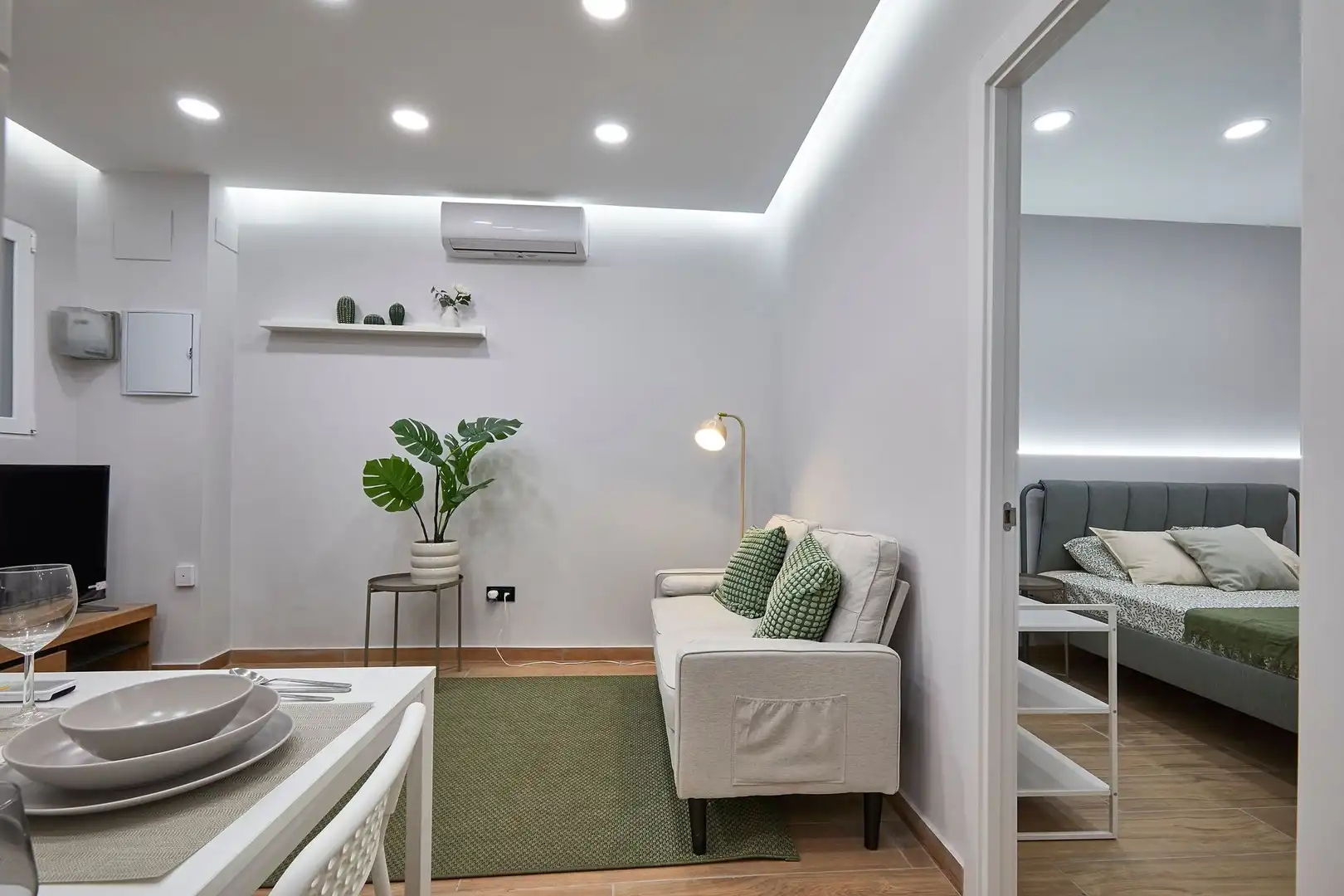 Sala de estar de Piso en venta en  Barcelona Capital con Aire acondicionado y Parquet