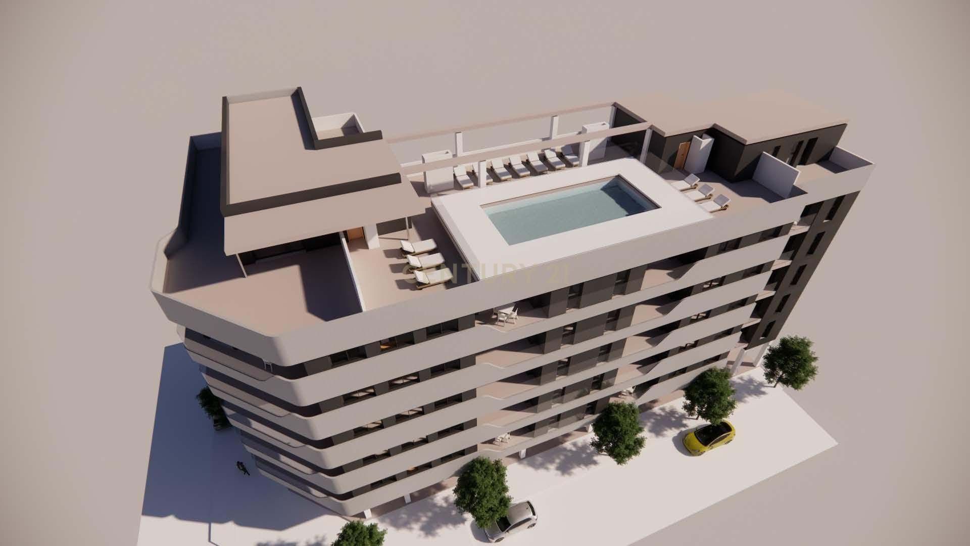 Swimming pool of Flat for sale in Cáceres Capital  with Air Conditioner and Terrace