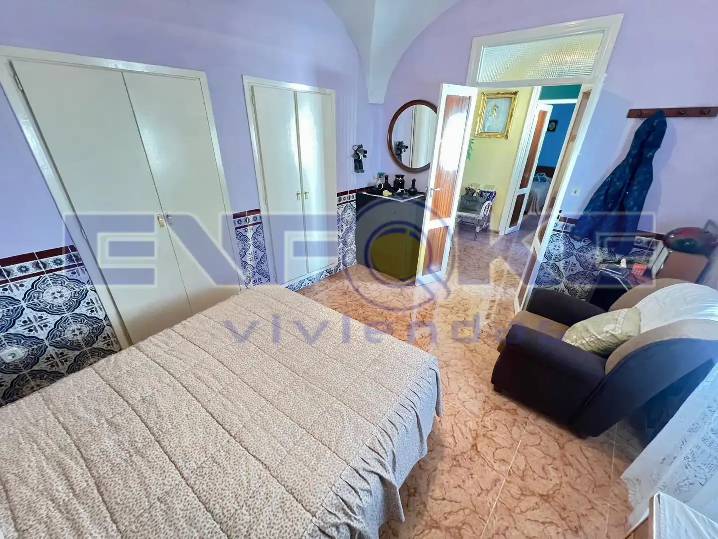 Bedroom of Houses for sale in Benquerencia de la Serena  with Terrace, Storage room and Furnished