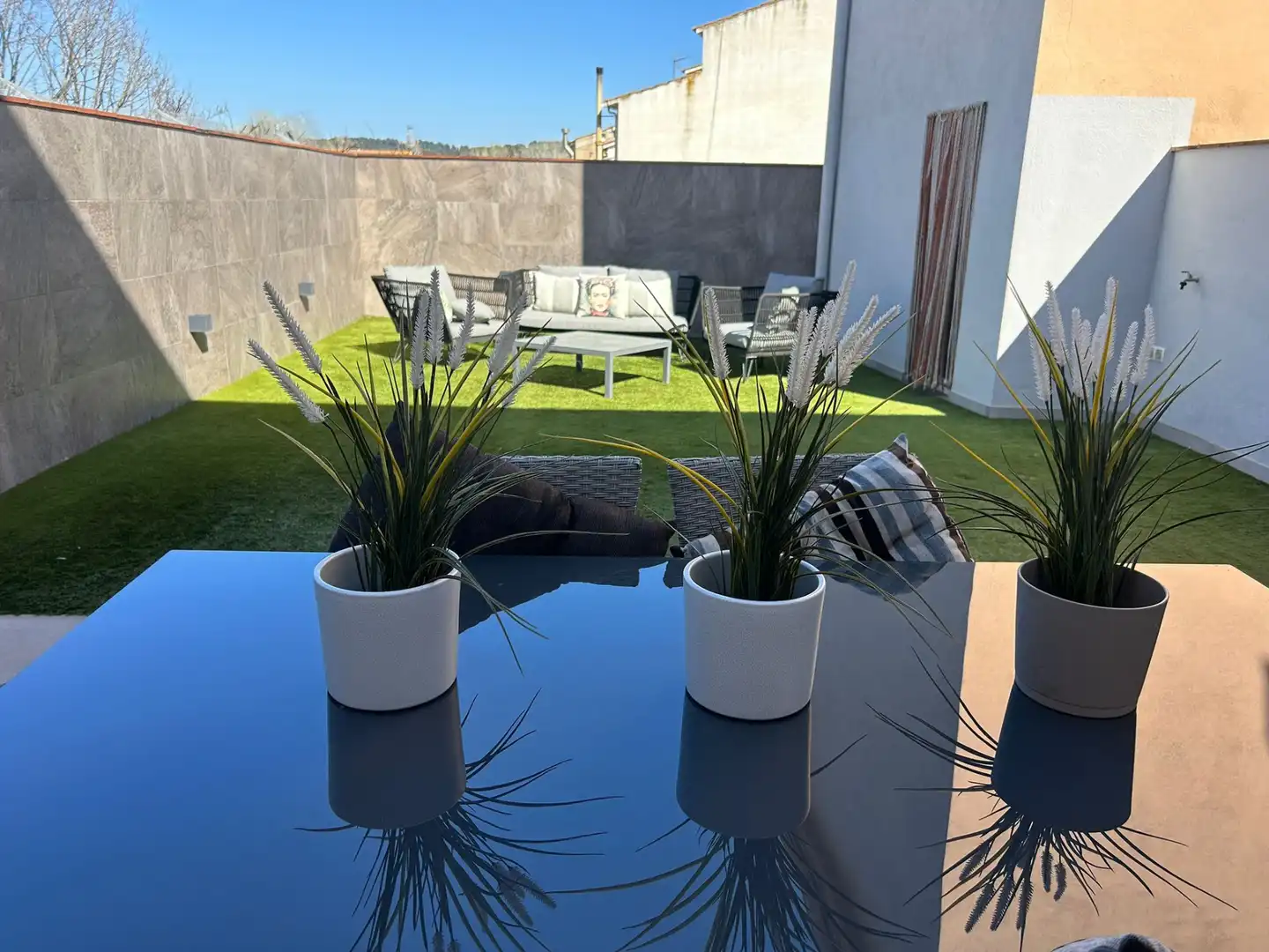 Terraza de Casa adosada en venta en Lliçà d'Amunt con Aire acondicionado, Calefacción y Jardín privado