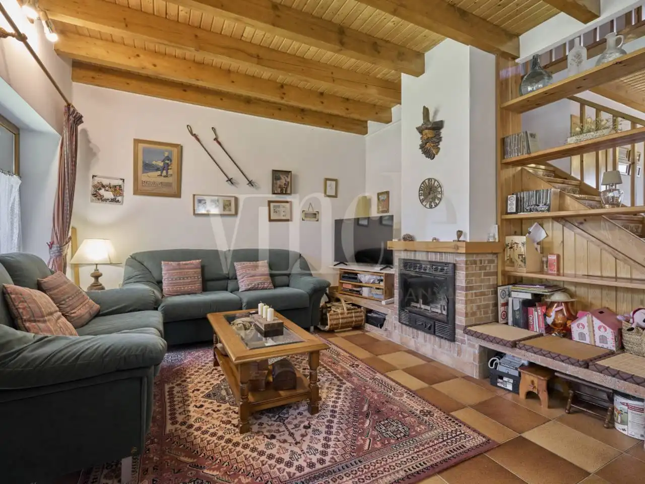 Living room of Detached homes for sale in Puigcerdà  with Heating, Parquet flooring and Terrace
