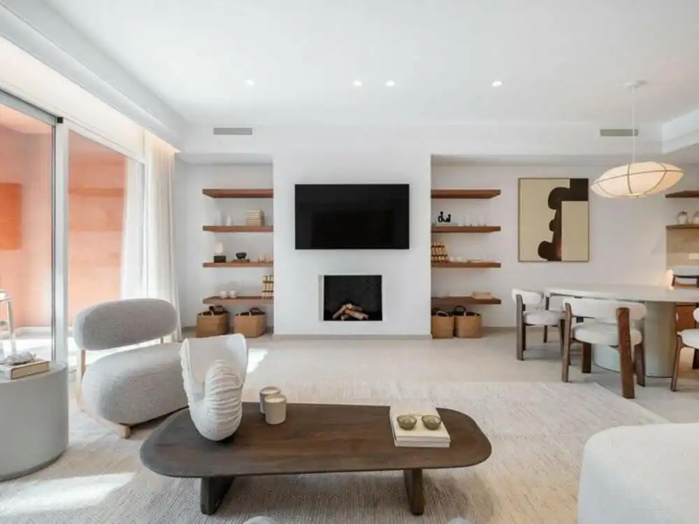 Sala d'estar de Casa adosada de lloguer en Marbella amb Aire condicionat, Terrassa i Traster