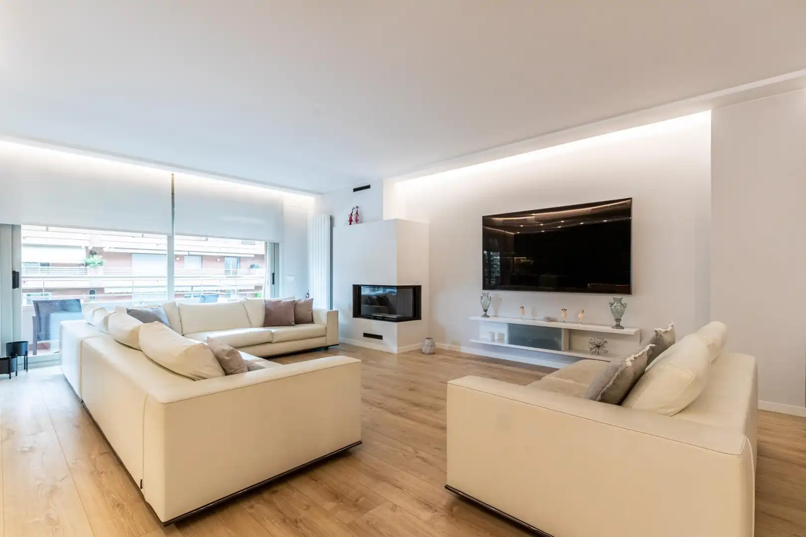 Sala de estar de Piso en venta en Manresa con Calefacción, Parquet y Terraza