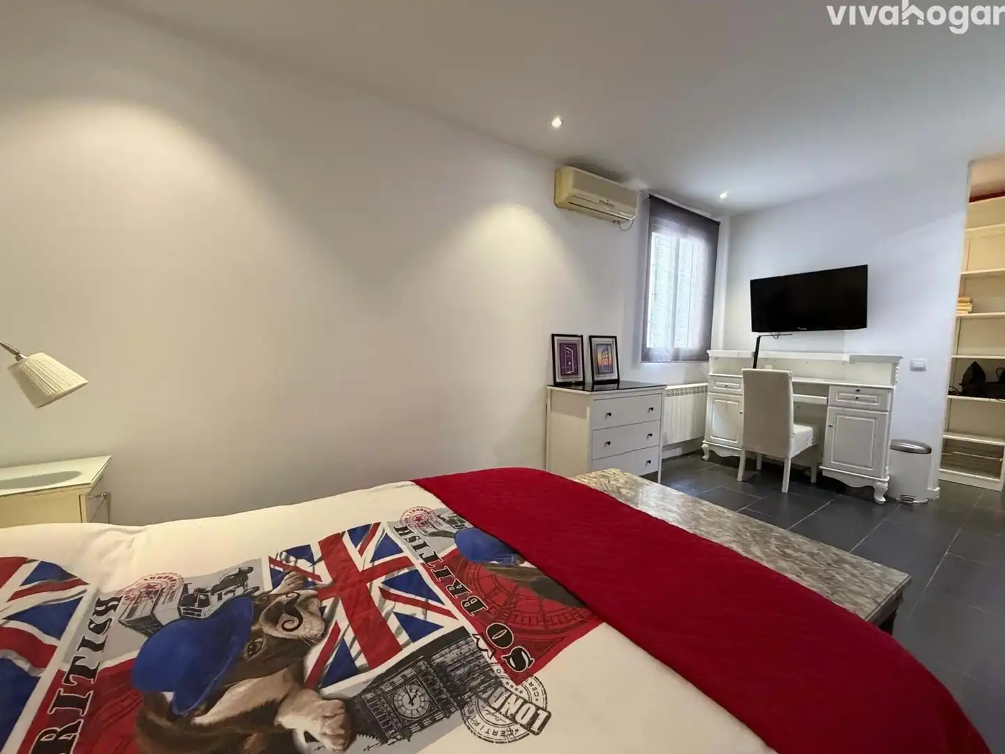 Habitación de Piso de alquiler en Madrid con Aire acondicionado, Calefacción y Amueblado