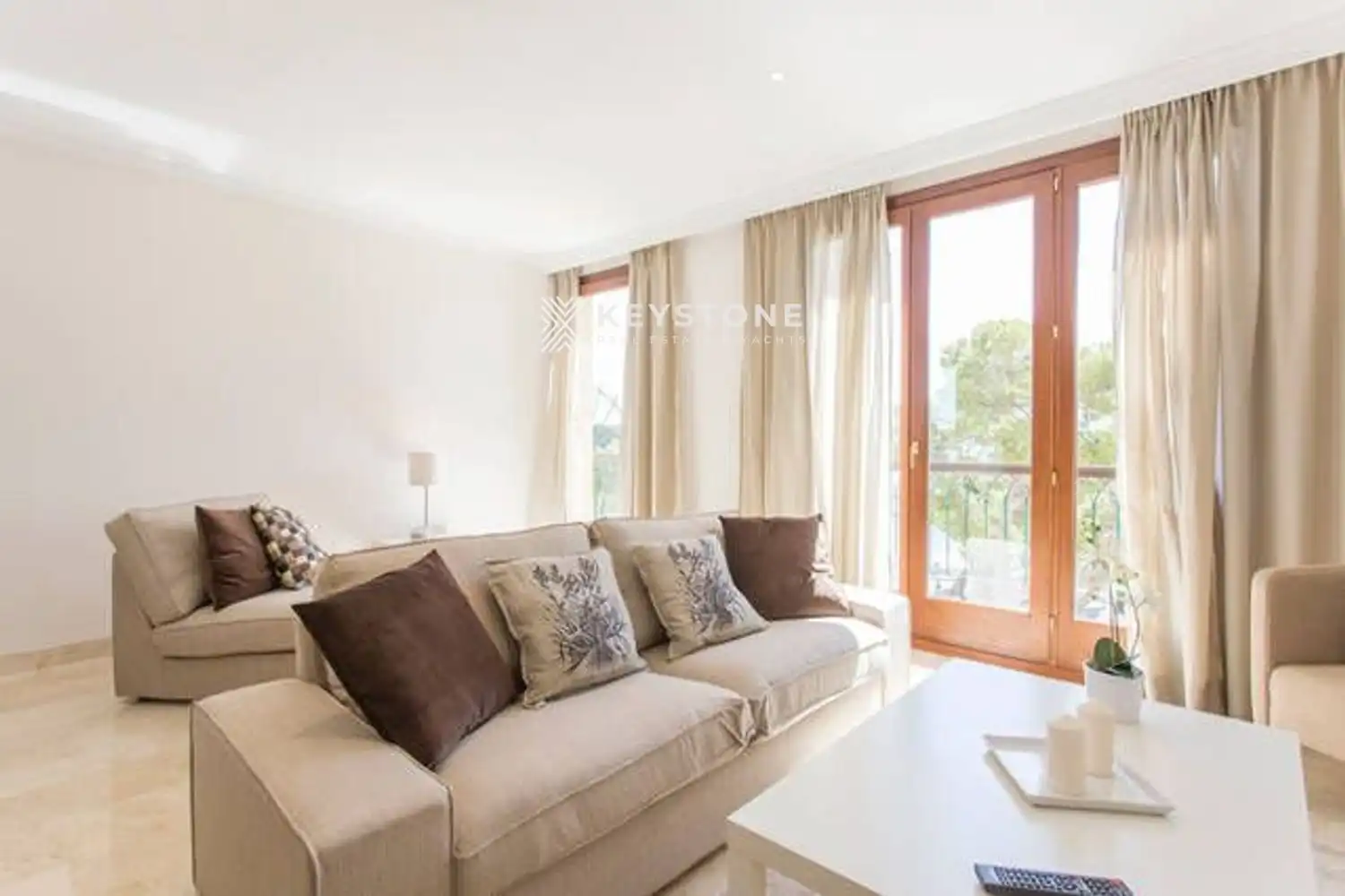 Living room of Flat for rent in Manacor  with Air Conditioner and Furnished