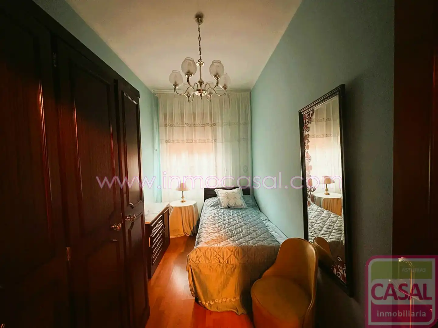 Bedroom of Flat for rent in Aller  with Heating, Storage room and Furnished