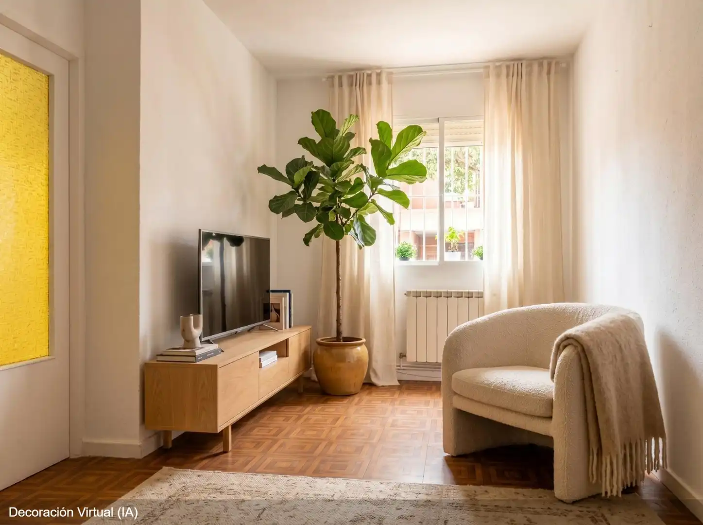 Sala de estar de Piso en venta en Getafe con Calefacción y Terraza