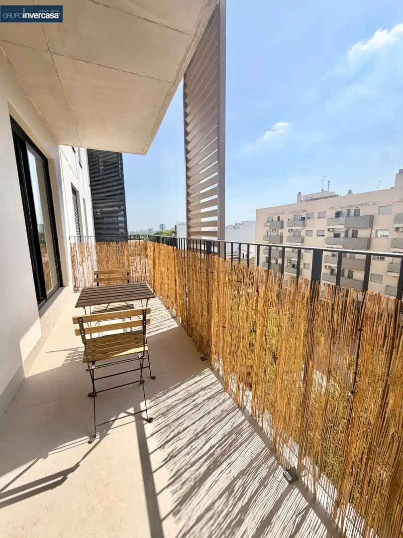 Terrasse von Wohnung zur Miete in Quart de Poblet mit Klimaanlage, Abstellraum und Möbliert