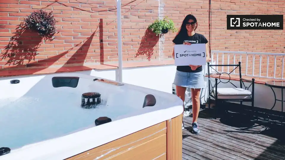Terrasse von Wohnung zur Miete in Horta - Guinardó