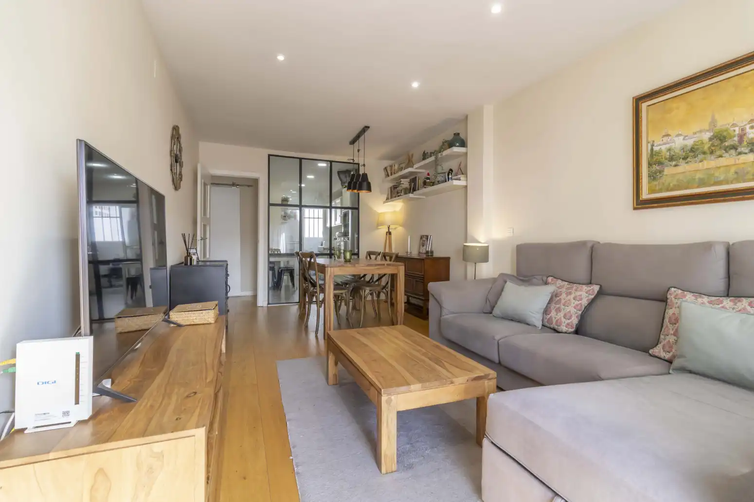 Sala de estar de Piso en venta en Sevilla con Aire acondicionado y Balcón