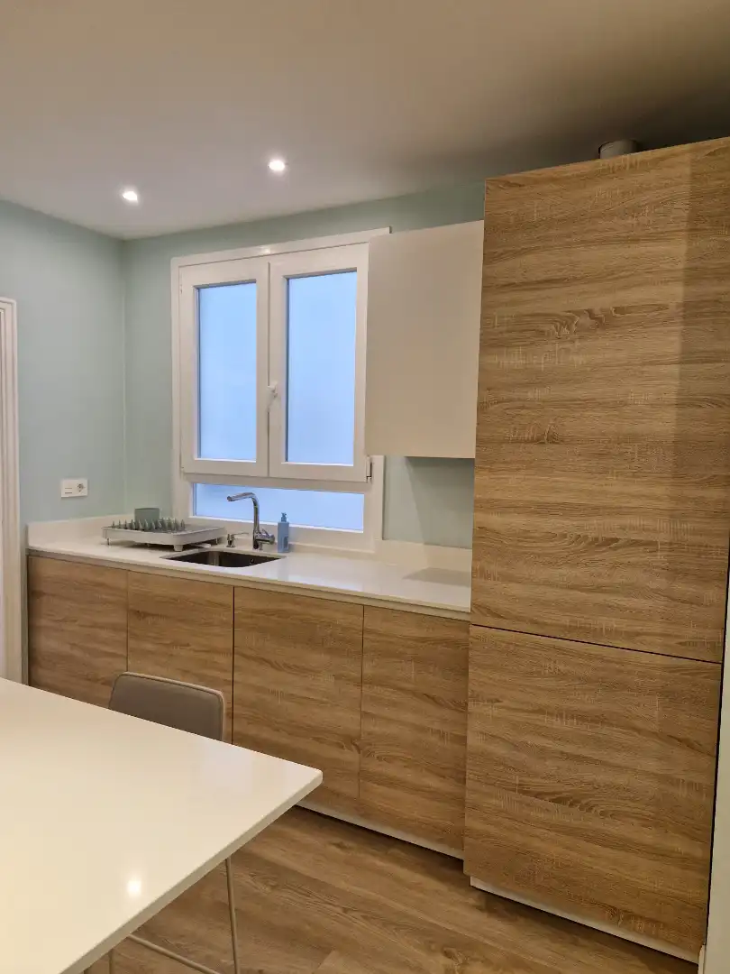 Kitchen of Flat for rent in Bilbao   with Heating, Parquet flooring and Furnished