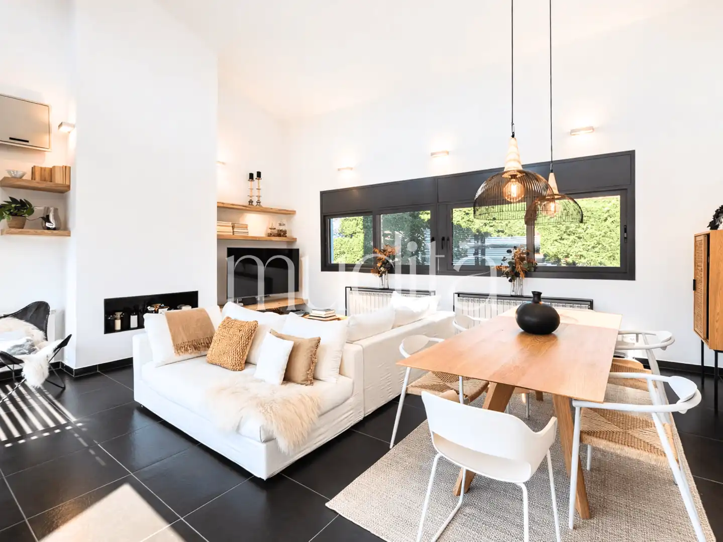 Sala de estar de Casa o chalet en venta en Viladrau con Calefacción, Jardín privado y Terraza