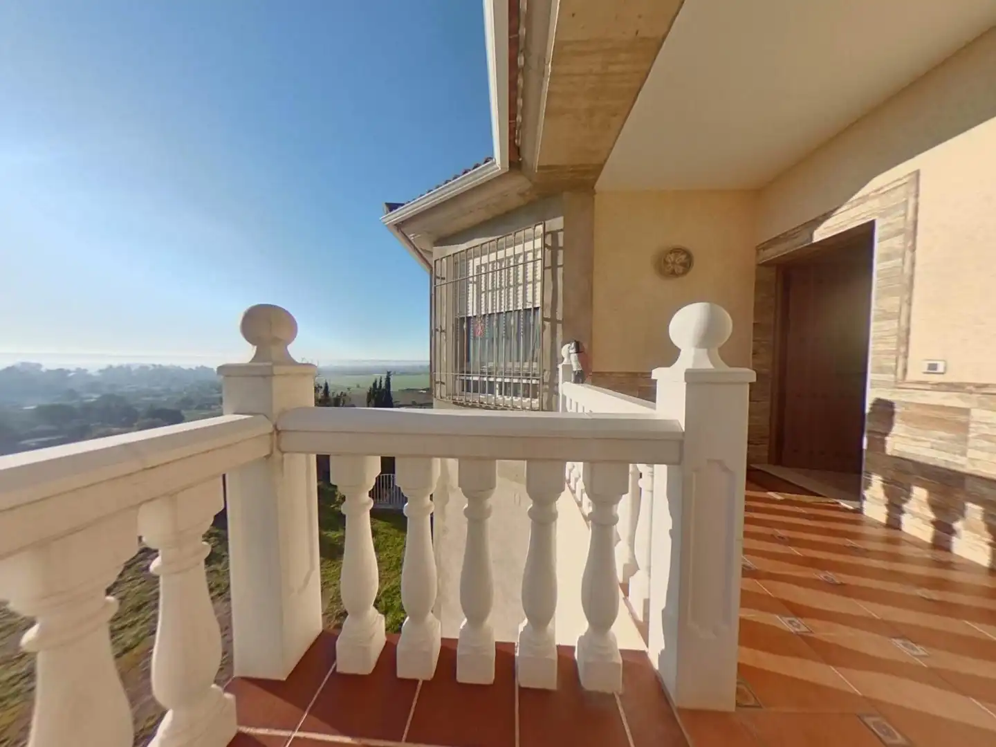 Terraza de Finca rústica en venta en Almodóvar del Río con Aire acondicionado, Jardín privado y Piscina