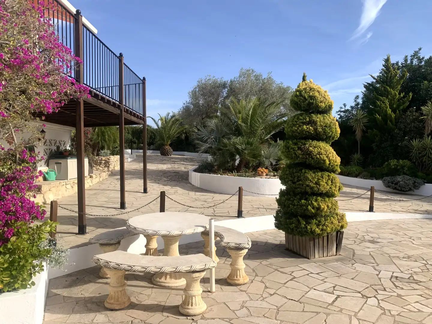 Terraza de Finca rústica en venta en El Perelló con Aire acondicionado, Calefacción y Jardín privado