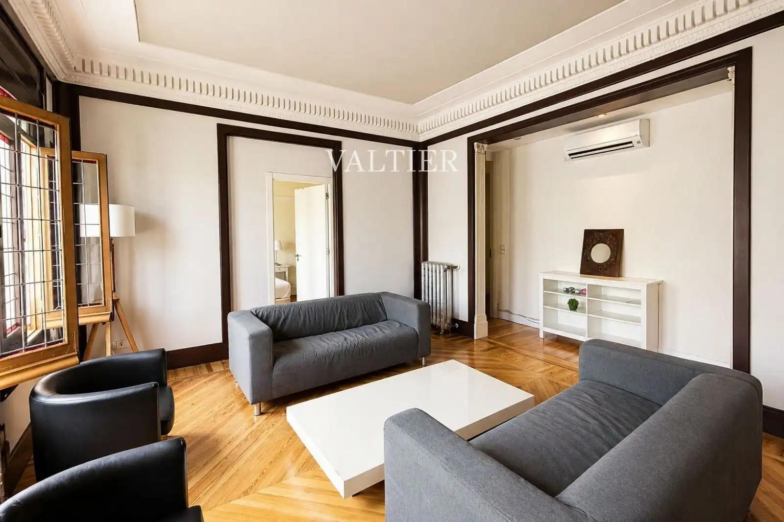 Sala d'estar de Pis de lloguer en Madrid amb Aire condicionat, Calefacció i Terrassa