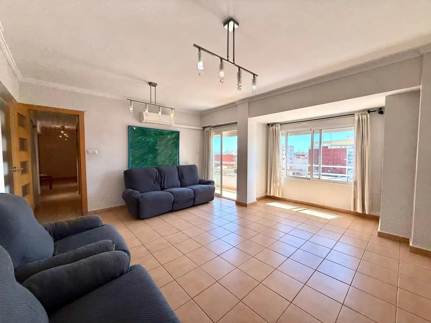 Living room of Flat for sale in Benifaió  with Air Conditioner, Storage room and Furnished