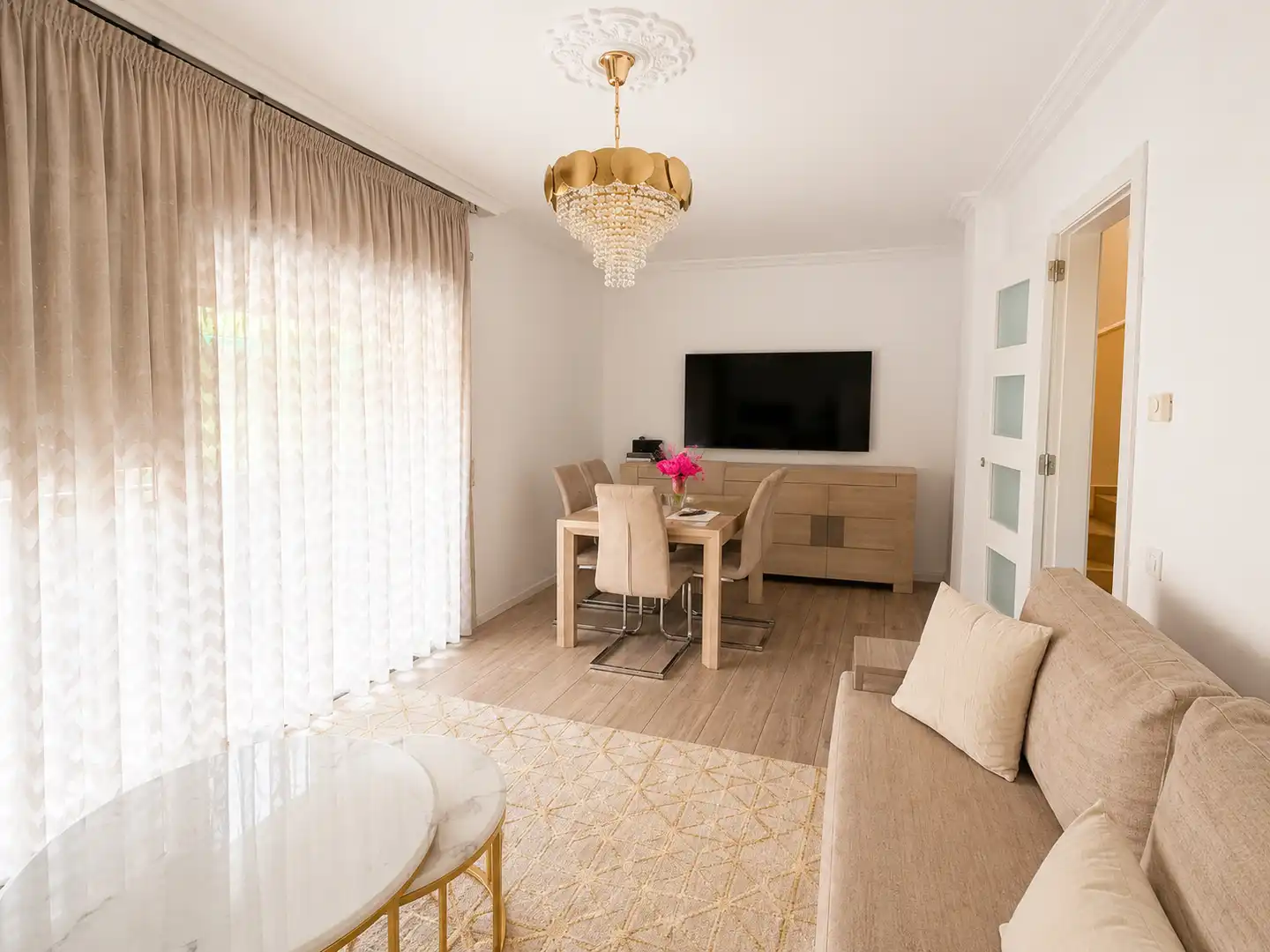 Sala d'estar de Casa o xalet en venda en Mollet del Vallès amb Aire condicionat, Calefacció i Parquet