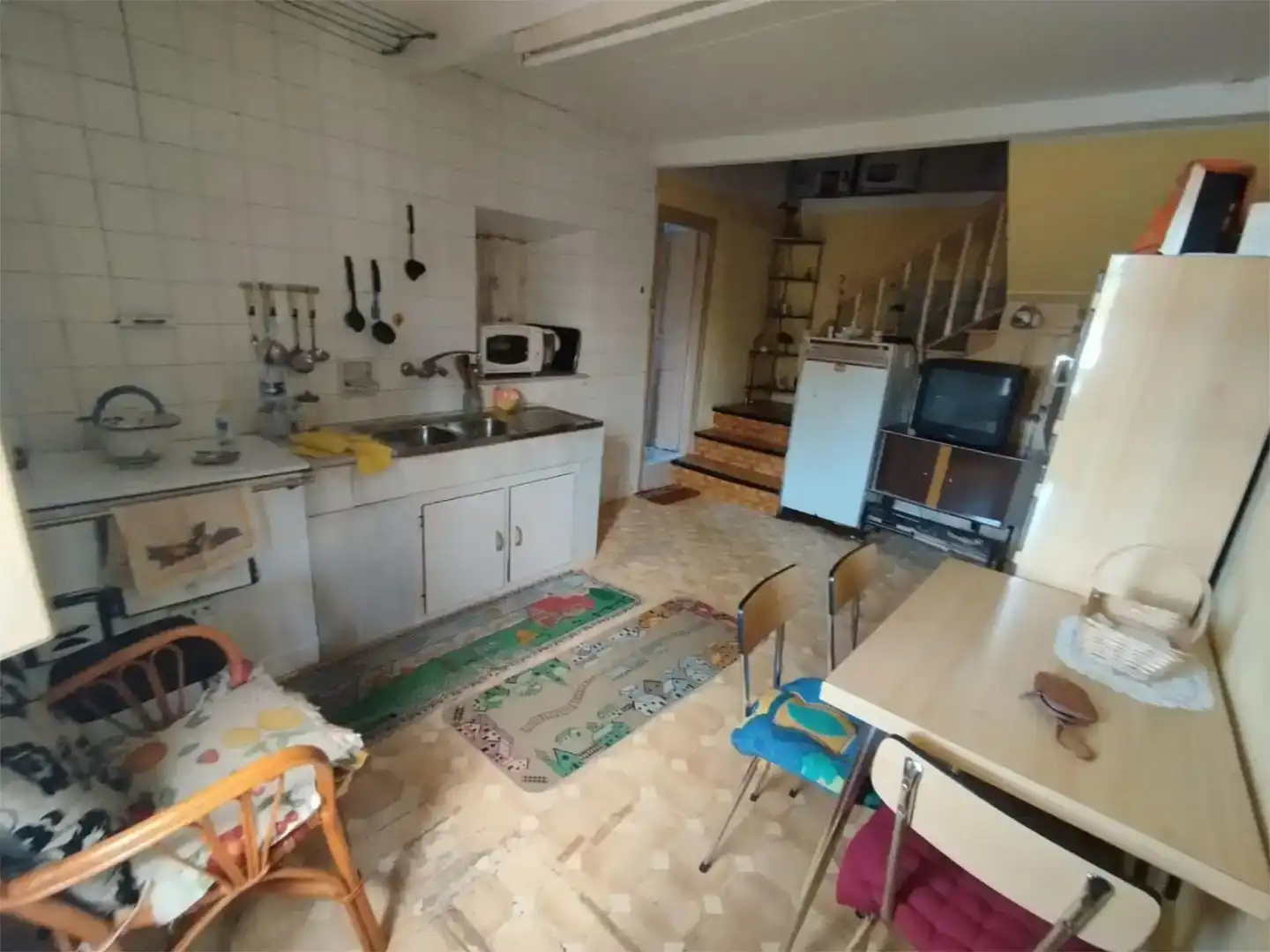 Küche von Wohnung zum Verkauf in Castrillón mit Privatgarten und Möbliert
