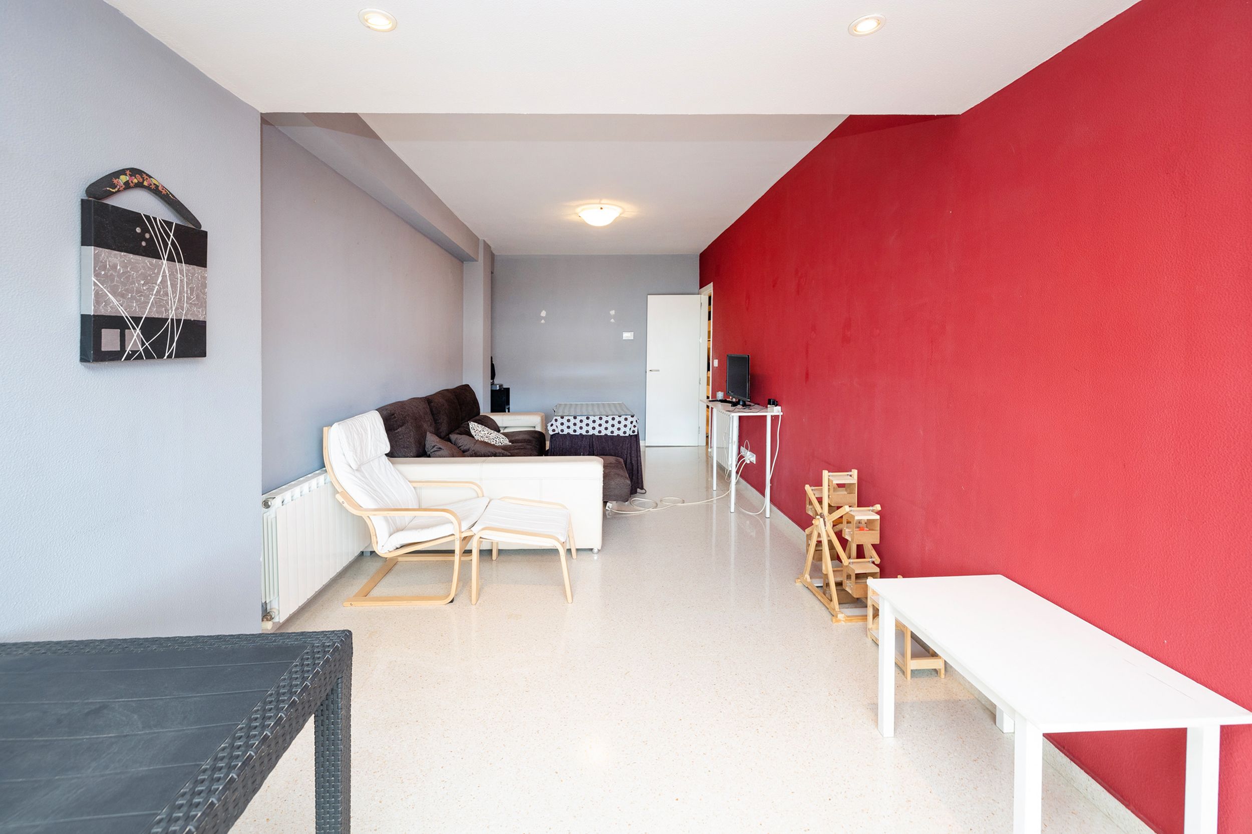 Living room of Flat for sale in  Granada Capital  with Heating, Terrace and Oven
