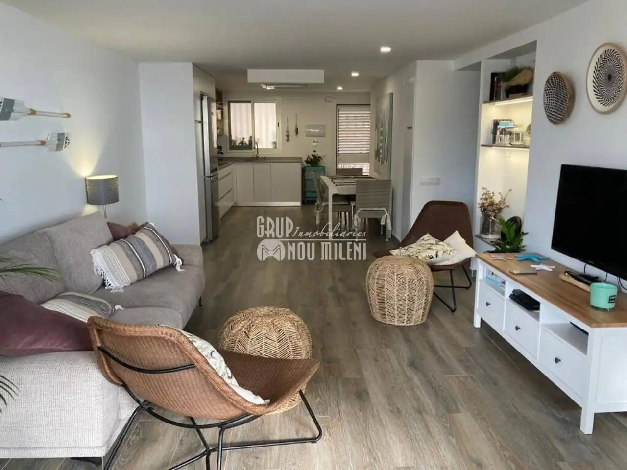 Sala de estar de Apartamento de alquiler en Valencia con Aire acondicionado, Terraza y Trastero