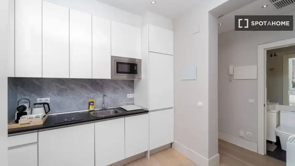 Kitchen of Flat for rent in Madrid  with Air Conditioner, Heating and Furnished