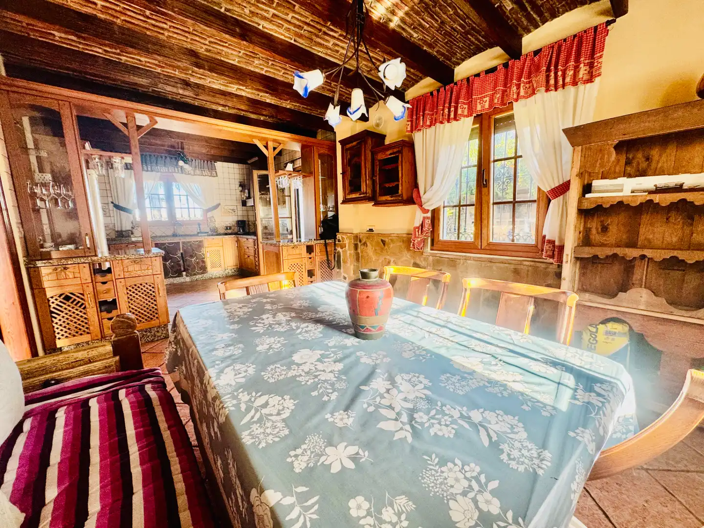 Dining room of Houses for sale in Mijas  with Air Conditioner, Heating and Private garden