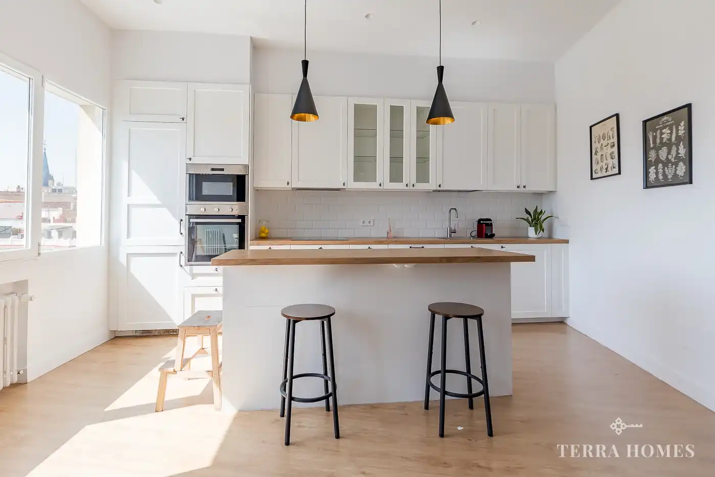 Cuina de Apartament en venda en Madrid amb Aire condicionat i Moblat