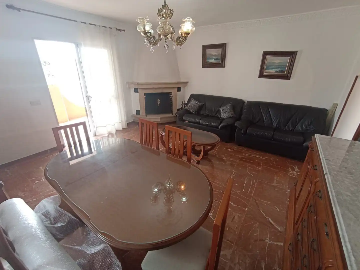 Sala d'estar de Casa o xalet en venda en Mijas amb Aire condicionat, Jardí privat i Traster