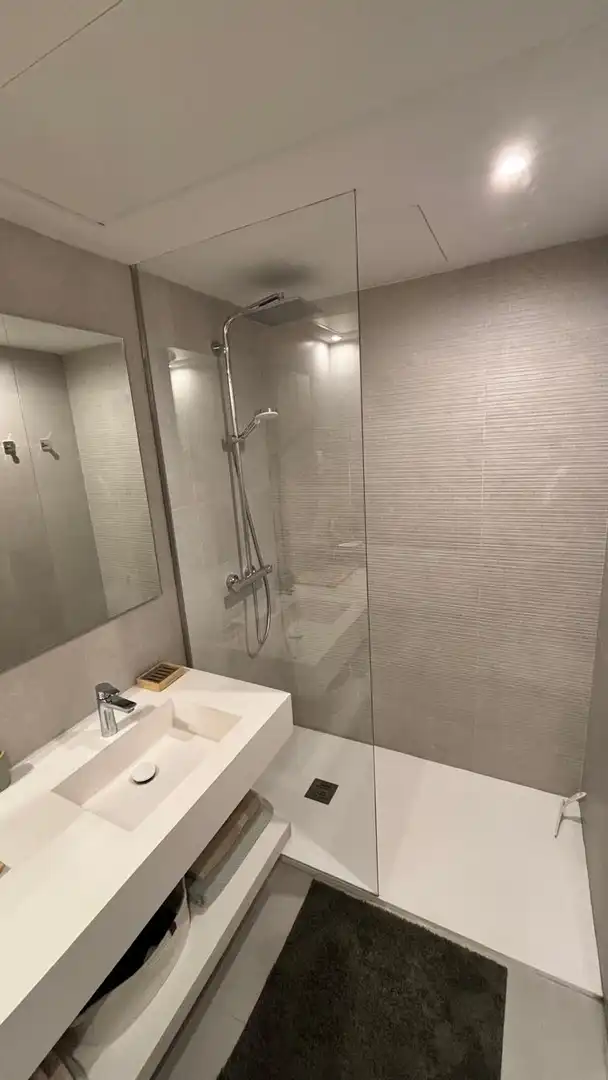 Baño de Apartamento en venta en Mijas con Aire acondicionado, Calefacción y Terraza